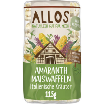 Amaranth Maiswaffeln Italienische Kräuter